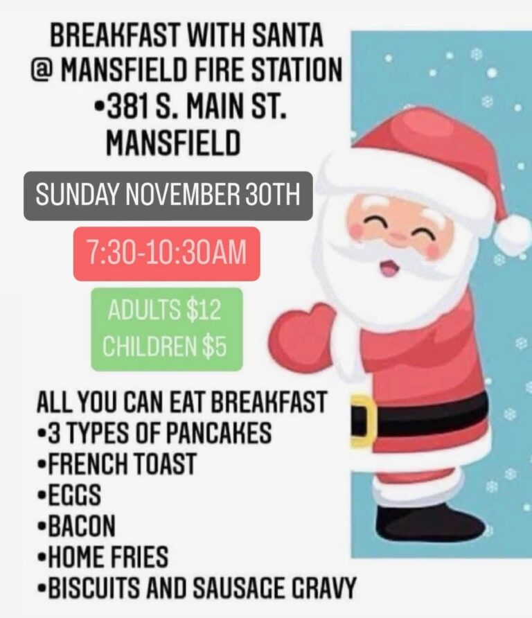 Breakfast With Santa Happening On Sunday, Nov. 30th