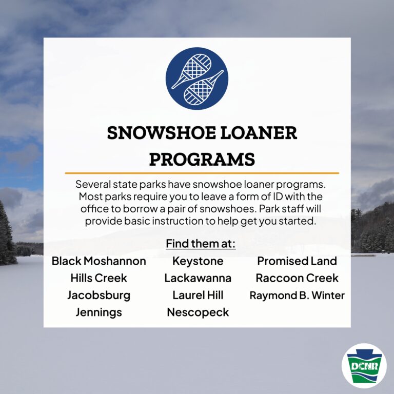 Snowshoe Loaner Programs Available at Several State Parks