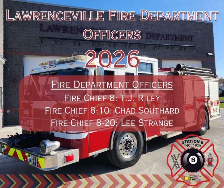 Lawrenceville Fire Dept Officers Elected at End of December