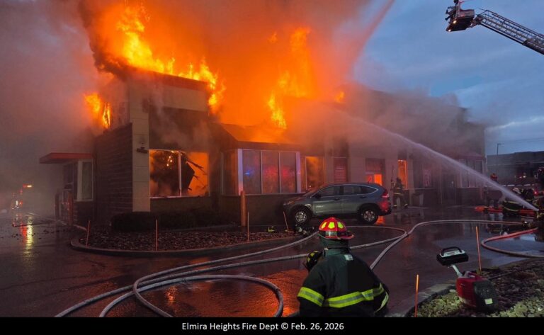 Fire Hits Business Plaza In Horseheads, NY