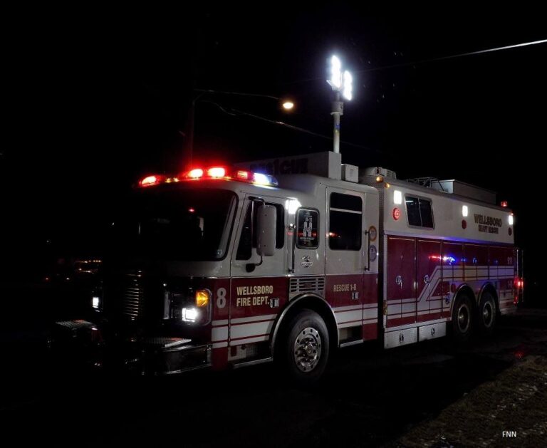 Tractor Trailer Jackknifed Across Broughton Hollow Road