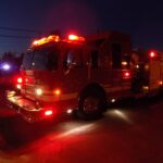 Slick Road Causes Water Truck Crash