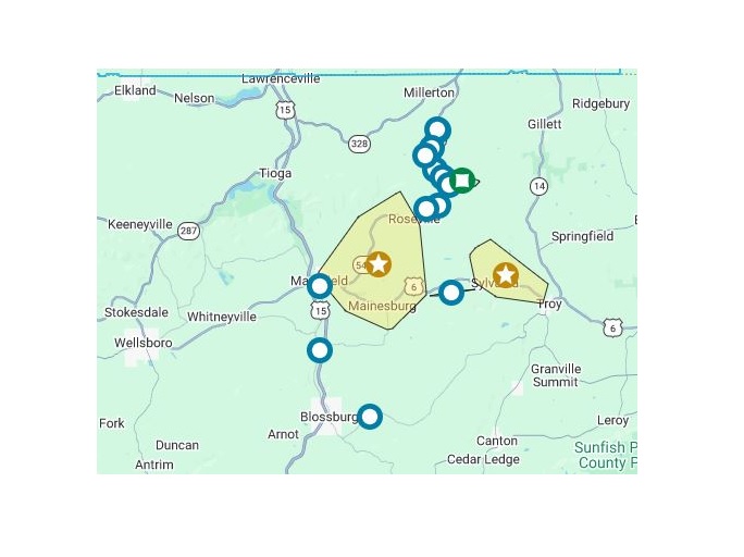 Many Without Power In Tioga County, PA