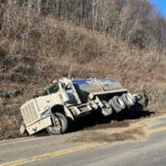 Water Tanker Ends Up in Ditch