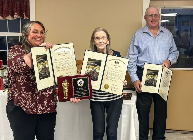 Members of Morris Fire Company and Ambulance Association Honored