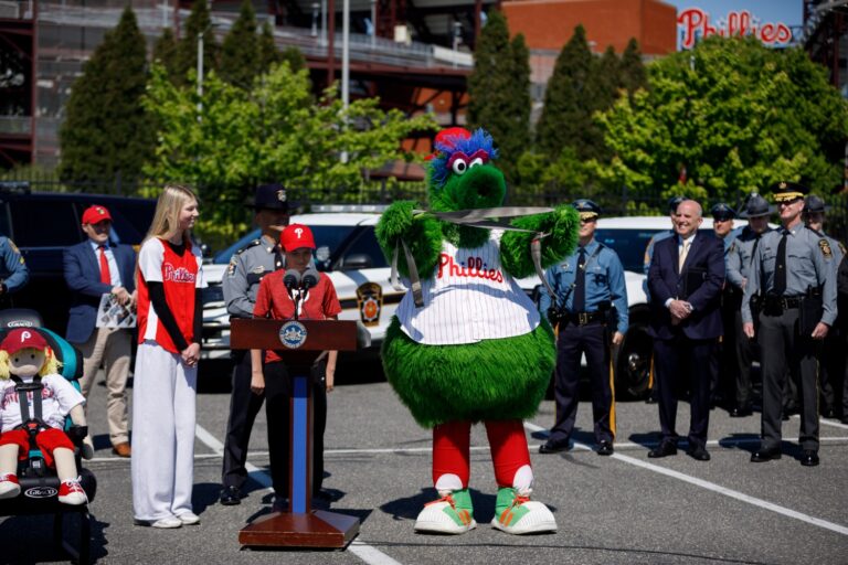 PennDOT, Pennsylvania State Police, Public Safety Officials, and Phillie Phanatic Remind Pennsylvanians to Buckle Up