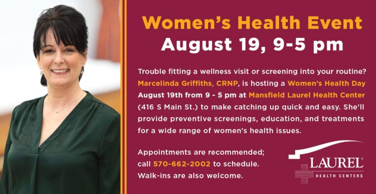 Laurel Health to Host Women’s Health Day August 19 in Mansfield