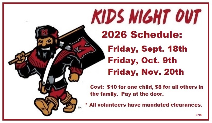 Kids Night Out Schedule at Decker Gym