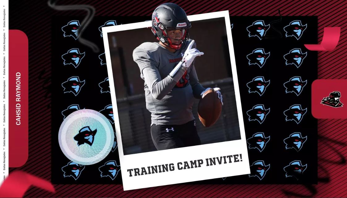 Cahsid Raymond Earns UFL Training Camp Invitation from Dallas Renegades