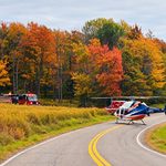Motorcyclist Injured in 2 Vehicle Crash